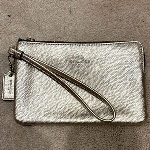 Coach Gold Wristlet Clutch